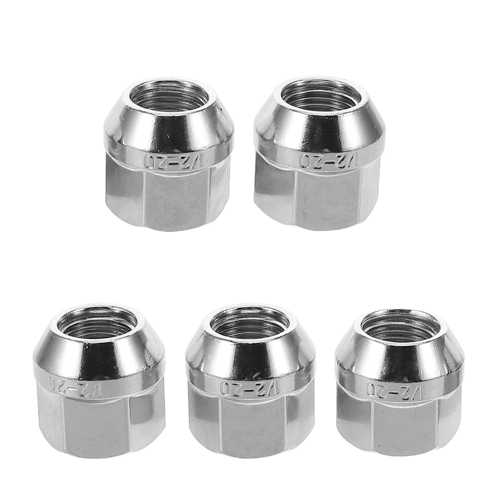 

5pcs Tire Screws Stainless Steel Wheel Studs Lug Nuts Car Flange Nut Suitable Tires Wheels Modification Easy Installation Pink