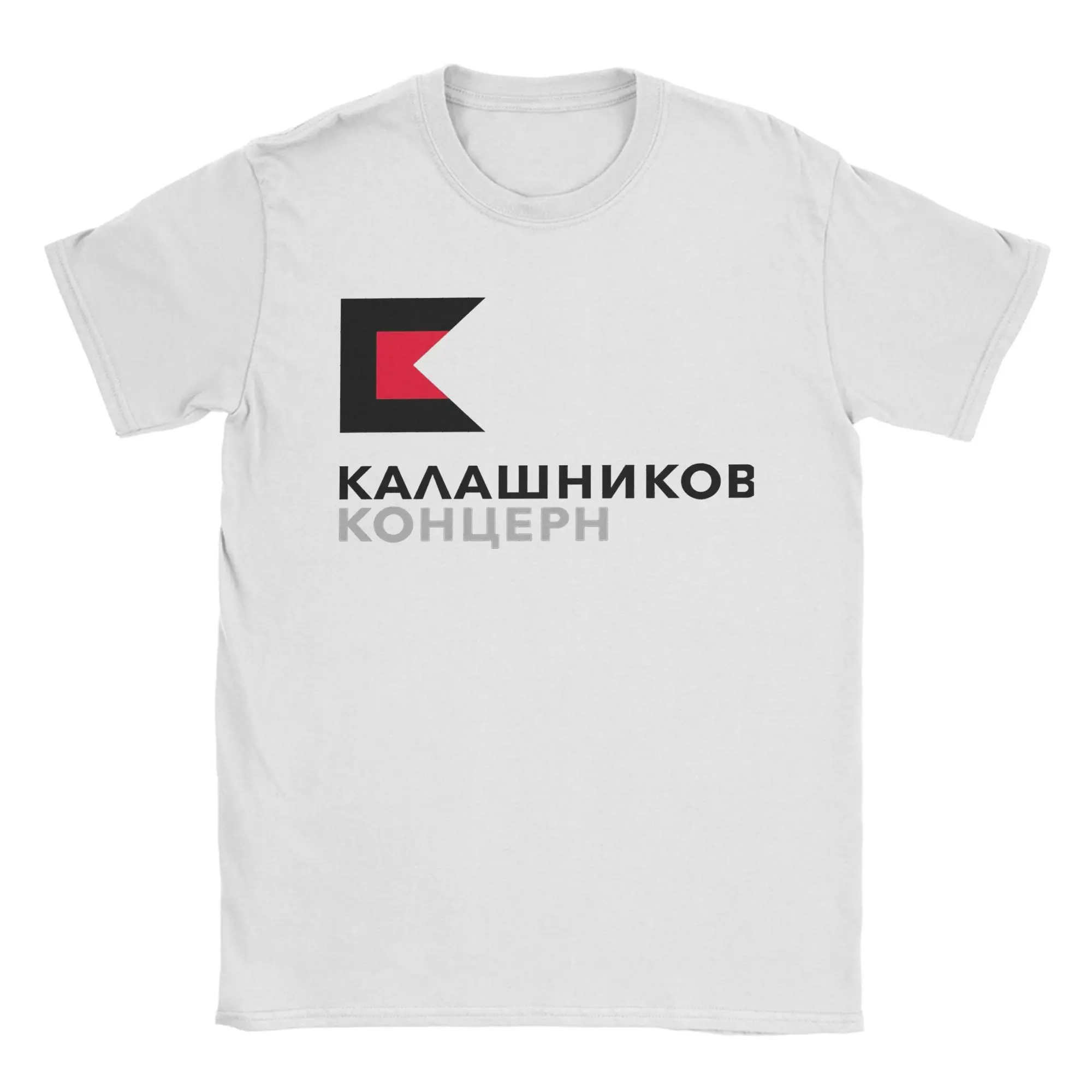 Image of Herren-T-Shirts „Kalashnikov Ak47“ aus Baumwolle, Sommer-T-Shirt mit kurzen Ärmeln, Rundhalsausschnitt, Hipster-Freizeit-T-Shirt