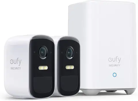 security, eufyCam 2C Pro 2-Cam Kit, Wireless Home Security System with 2K Resolution, 180-Day Battery Life, HomeKit Compatibilit