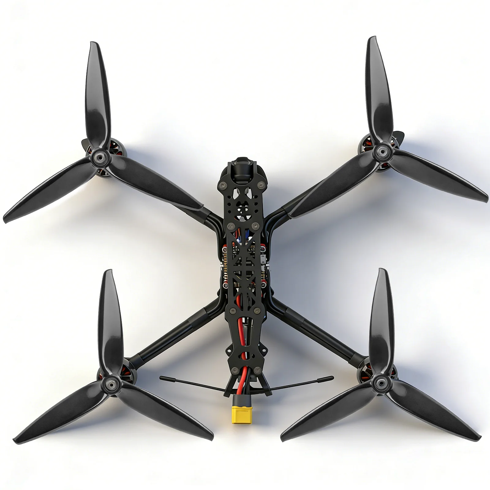 ZuruKin 4 hélices de tres aspas de 7 pulgadas 7x4x3 (2CW + 2CCW) accesorios duraderos para drones FPV de bajo ruido para 7 "/8" de largo alcance y estilo libre