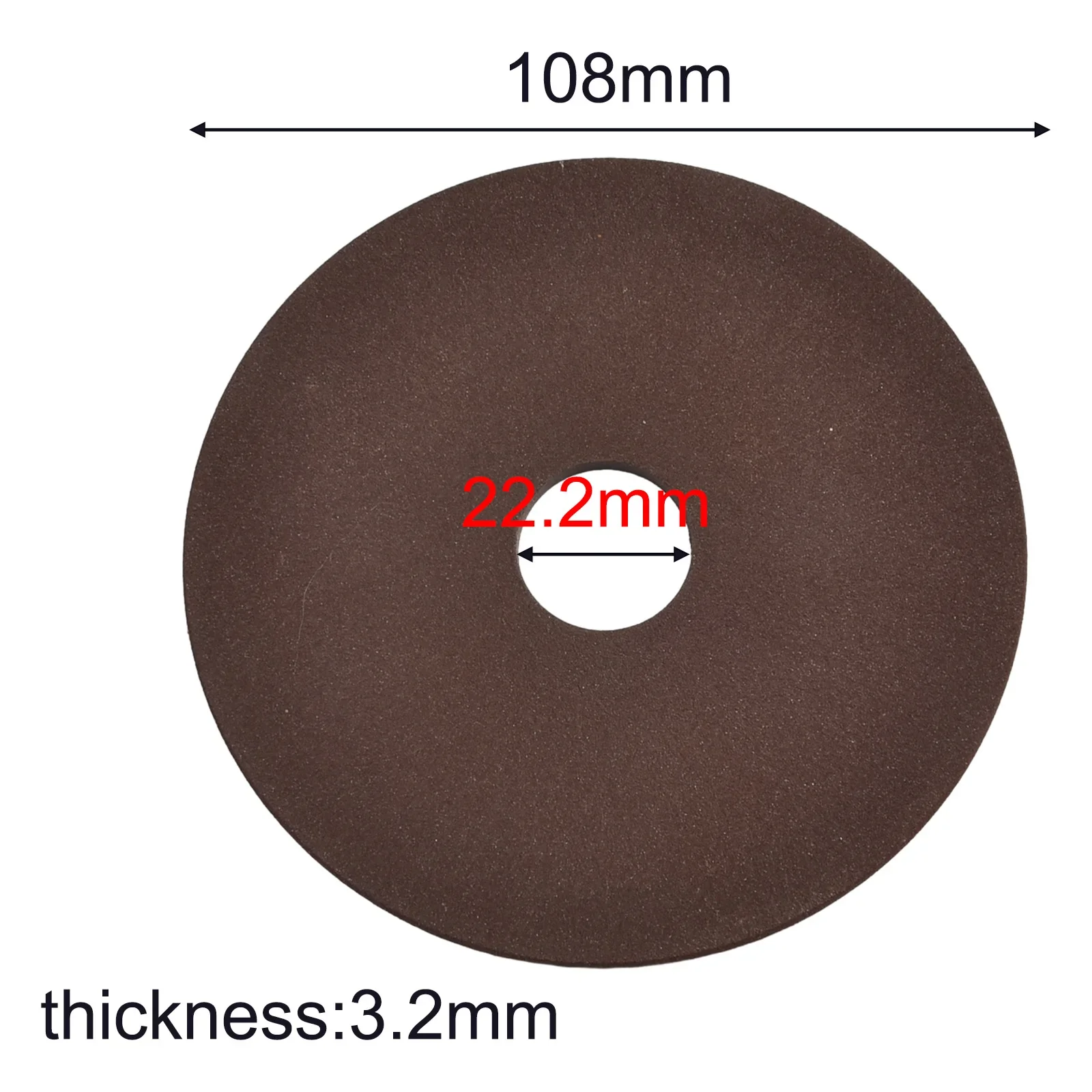 Grinding Wheel Disc Pad, 3pcs Set, Chainsaw Sharpener Grinder Accessory, Fits 3/8 & 404 Chain, Brown, 108x3 2x22mm