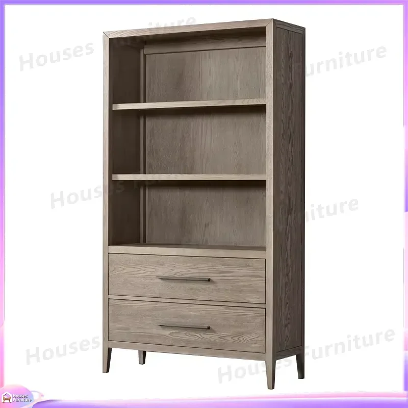 Vintage Oak Solid Wood Shoe Cabinet Storage Organizer Entryway Bench French Country Style Home Office Furniture Custom Shelf