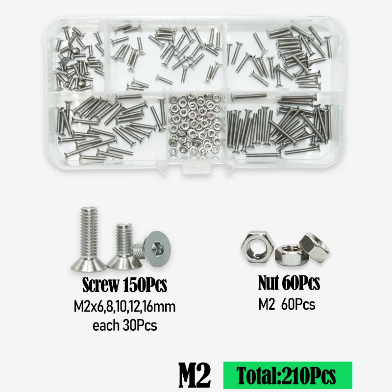 Sechs kant Innen sechs kant Innen sechs kant schraube Mutter m2 m3 m4 m5 m6 Inbus maschinen schrauben din7991 Edelstahl Möbels ch rauben – Detail 12
