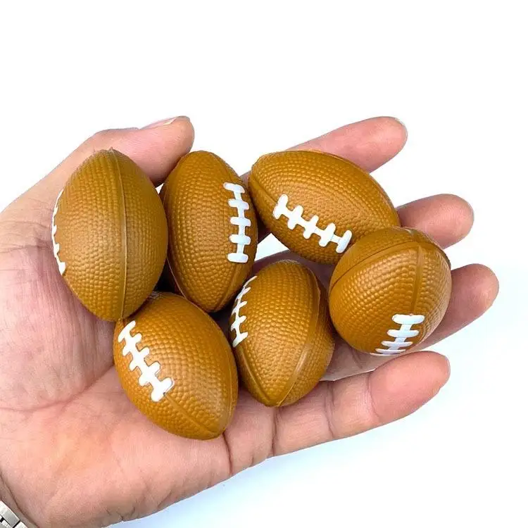 

Мини-мяч для регби из пеноматериала для снятия стресса, спортивная игрушка для школы, награда для мальчиков, декор для дня рождения в спортивной тематике