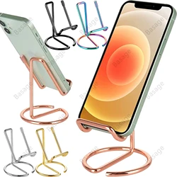 Cell Phone Stand for Desk, Business Card Holder,Cute Metal Cell Phone Stand, Metal Wire Cellphone Cradle Dock for Phone Tablet