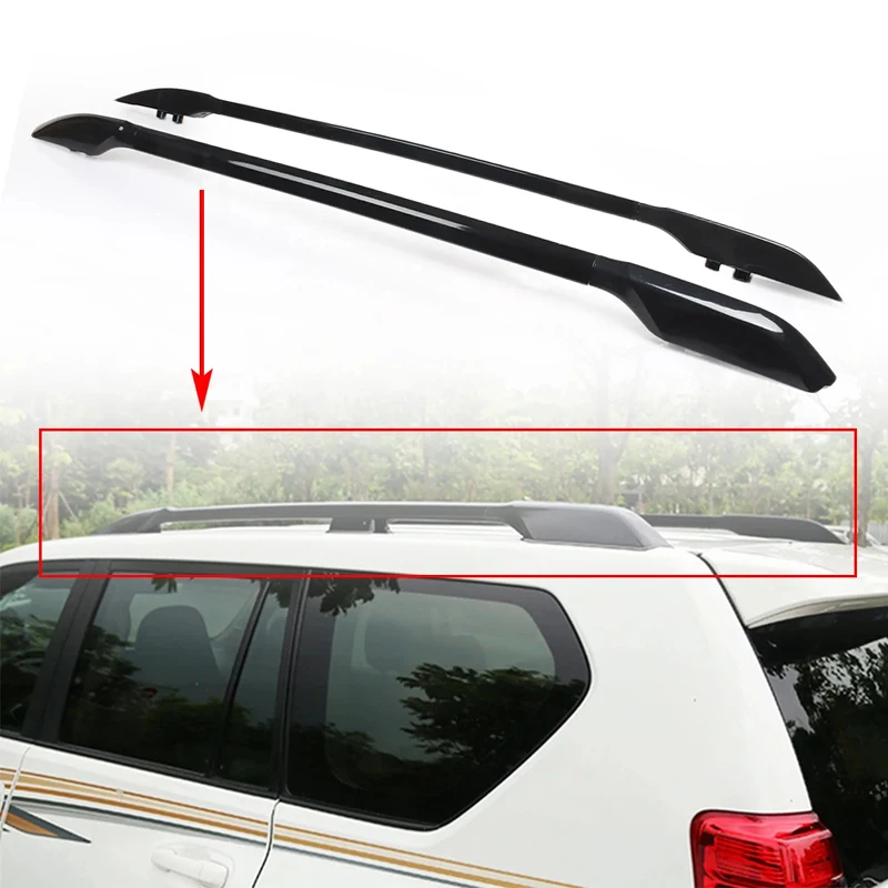Aluminum Alloy Car Roof Rack For TOYOTA Land Cruiser Prado 150 FJ150 LC150 2010-2018 Luggage Racks Carrier top Bar Roof Rail
