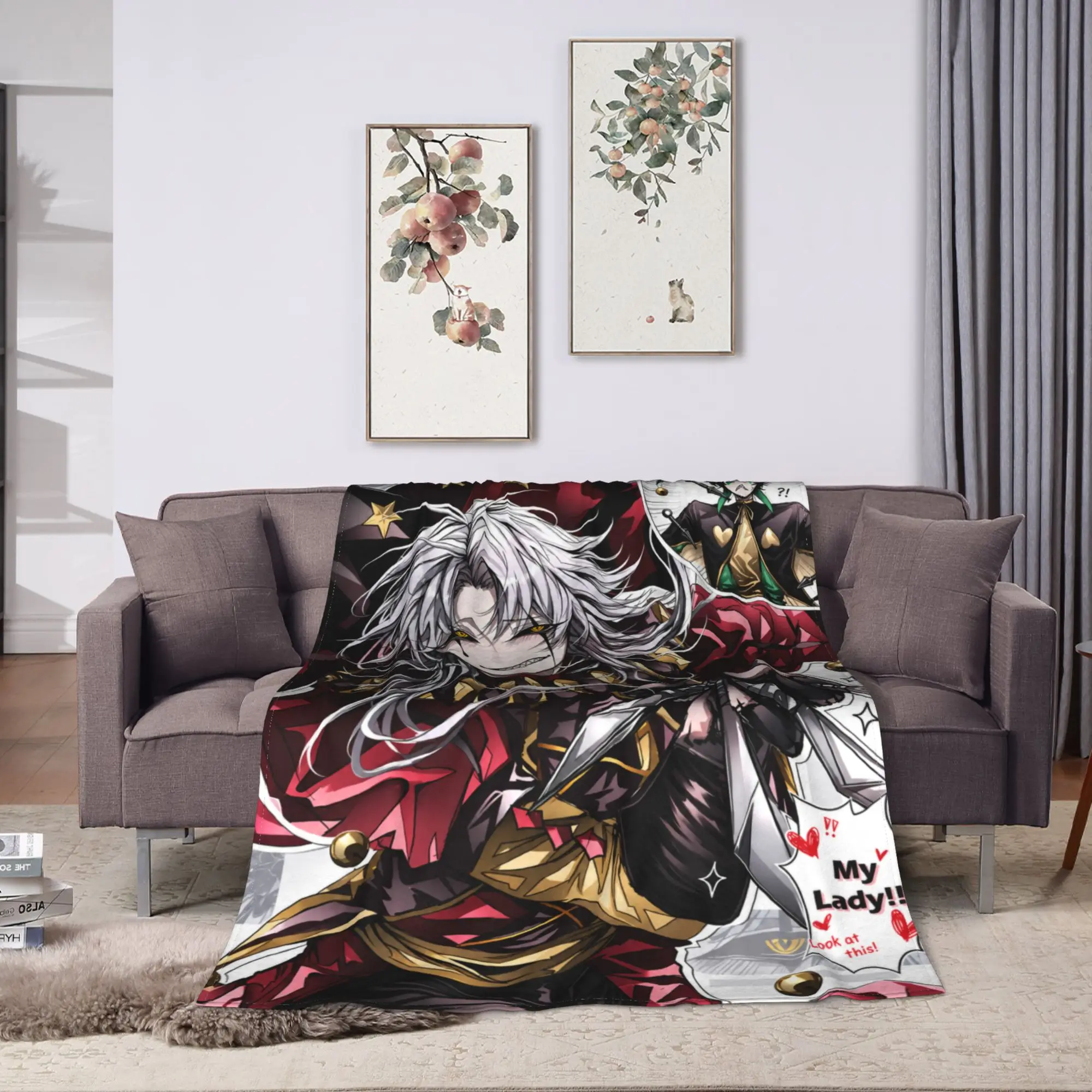 Freak Circus Lone Leader Warm Blanket  Students Plush Throw Blanket Graphic Living Room Flannel Bedspread Sofa Bed Cover