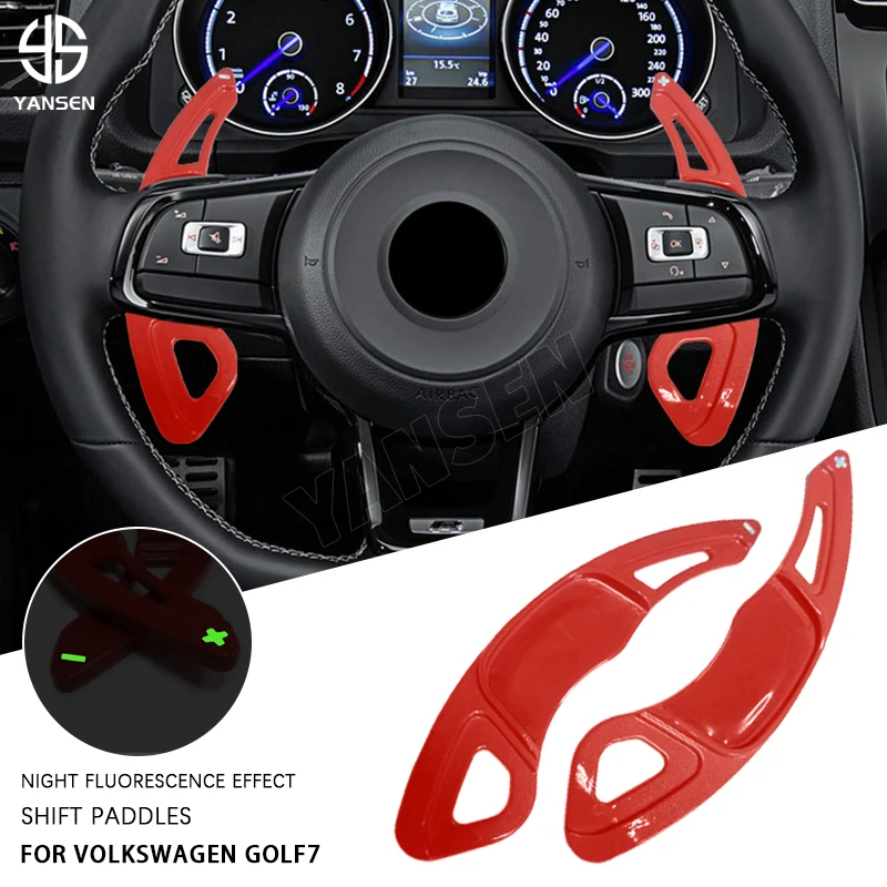 New Color Car Steering Wheel Paddle Shifter Extension For Volkswagen VW golf 7 Golf GTI Jetta Scirocco Parts