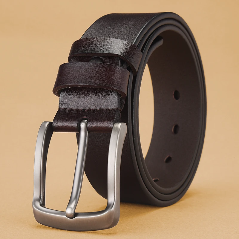 

Simple Men's Square Pin Buckle Belt Fashionable Men's Business Belt With Casual Pants Trendy Men's Gifts For Formal Occasions