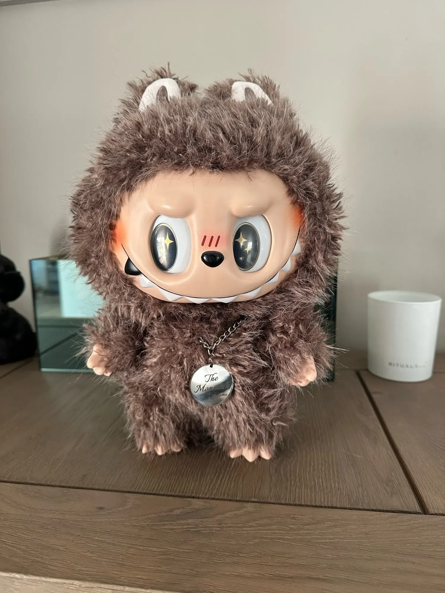 High Quality 15cm Labubu V2  38cm Zimomo The Monsters Labub Toy Cardiac Macarone Gifts Toy Bag Figure Labubu Keychain 