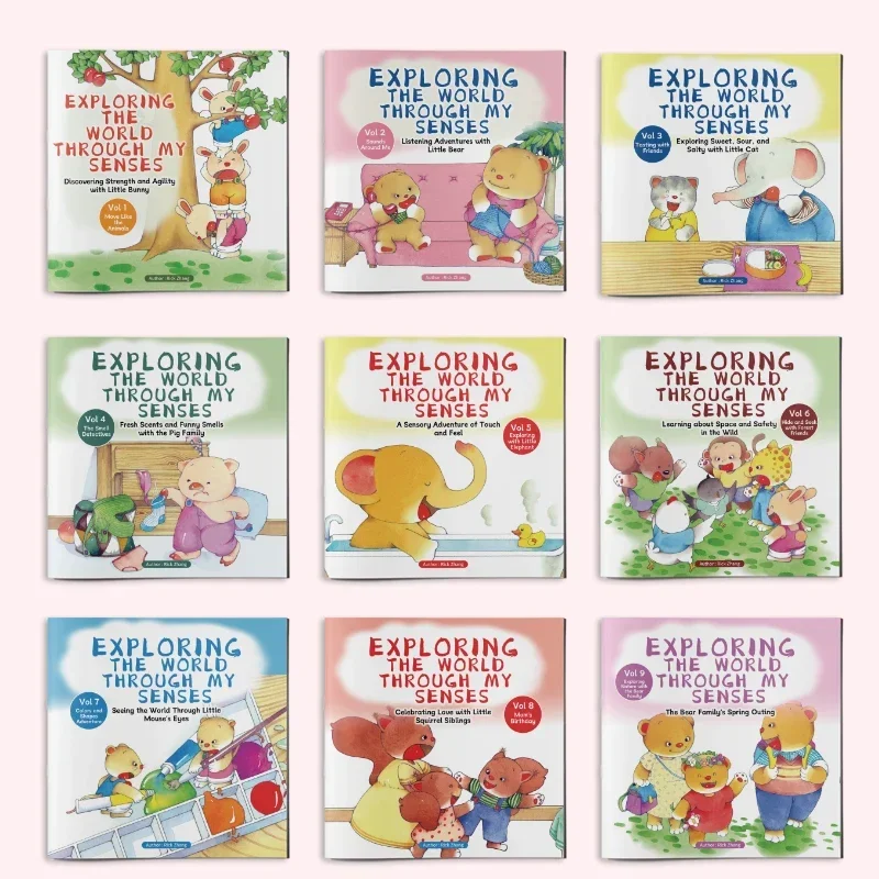 Children's early education sensory training book, safe material, parent-child interactive book, Montessori education concepts