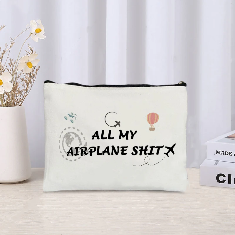 Hair Face Stuff Fun Cosmetic Bag Organizer Travel Sundry Storage Toiletry Bags Perfume Lipstick Makeup Pouch Zipper Wallet Gift