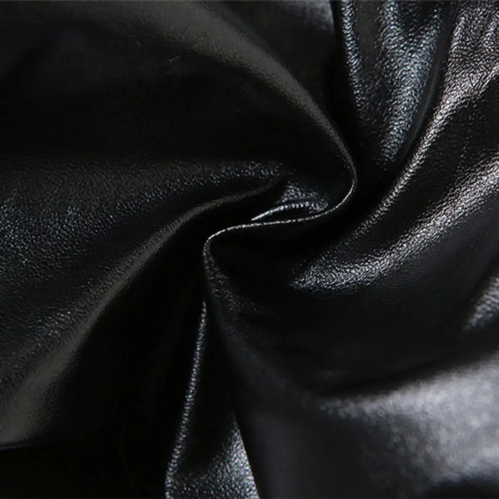 Spicy Girl Style Deep V-neck Punk Backless Tops PU Leather Hollow Women Slim Vest Tank Y2K Sleeveless Crop Top Ladies