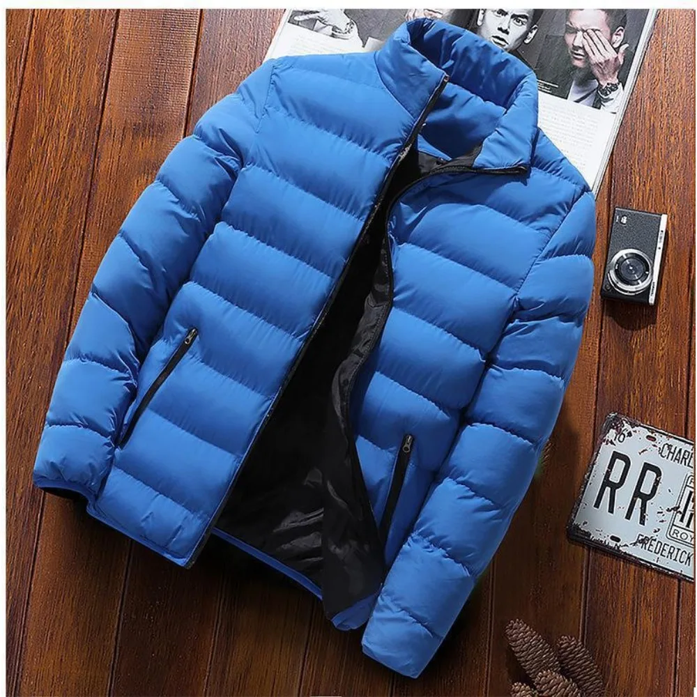 2024Men\'s Fall Winter Coats Fashion Padded Jacket For Men Coat Warm Clothing Men\'s Parka Plus Size s-5xl