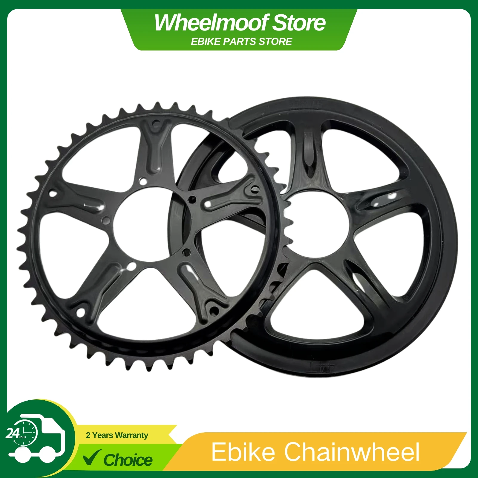 BAFANG-Chainwheel and Chainring Guard, Ebike Motor Sprocket for BBS01 BBS02 Mid Drive Motor Conversion Kits