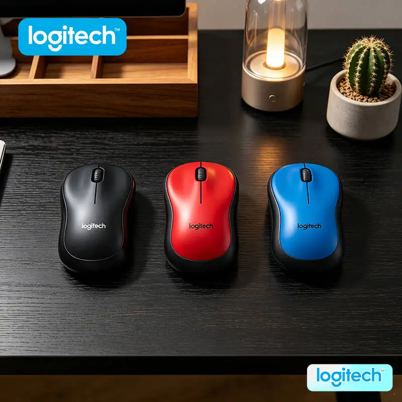 

Logitech M220 Wireless Mouse Silent Clicks 18-Month Battery Life 10m Distance Compact Size Travel Convenience Accessory