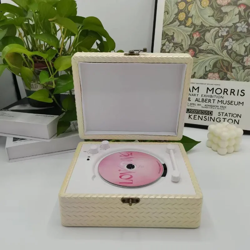 

New CD player Star album CD disc with speaker Retro portable multi-function all-in-one bluetooth speaker