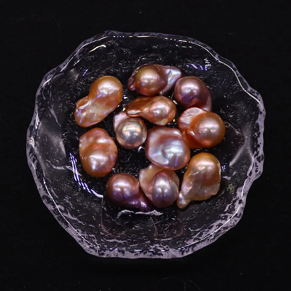

Purple Natural Freshwater Pearl Beads Irregular Tail Shape Nonporous Pearl Jewelry Accessory 1 Pc Handmade Fashion Necklace Gift