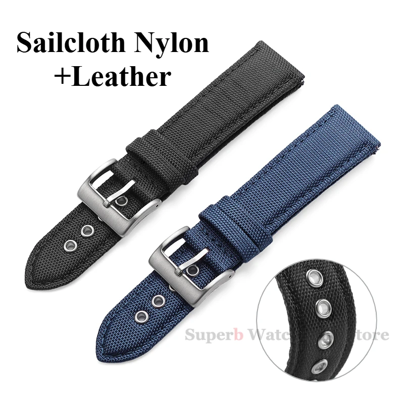 22 ミリメートル帆布時計ストラップナイロン革時計バンド Huawei 社腕時計 GT2/3 クイックリリースバンド防水スポーツベルト男性のための