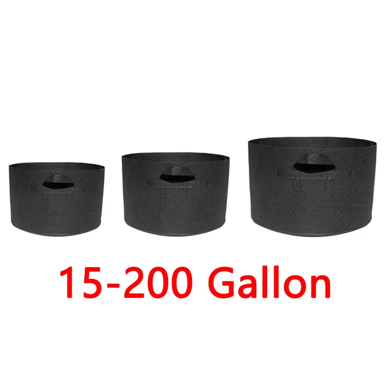 15 20 30 100 Gallon Grow Bags Jardin Growing Plant Tree Pots Strawberry Home Garden plants Large  Fabric Vegetable