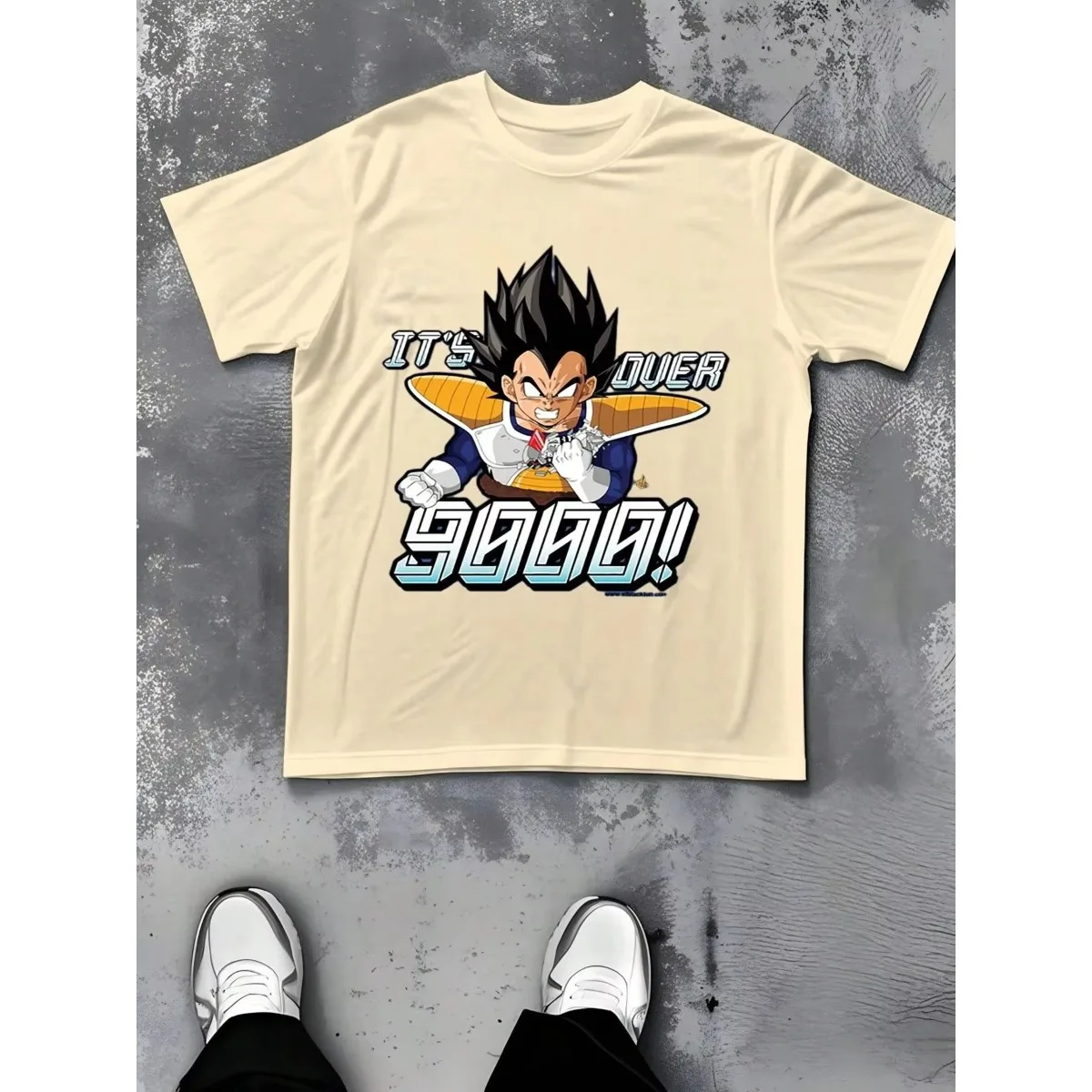 Kaus Katun Gambar Anime Vegeta Ukuran Besar Dragon Ball Kaus Grafis Musim Panas Lengan Pendek Pria Atasan Kasual Pakaian Jalanan Pakaian Y2k