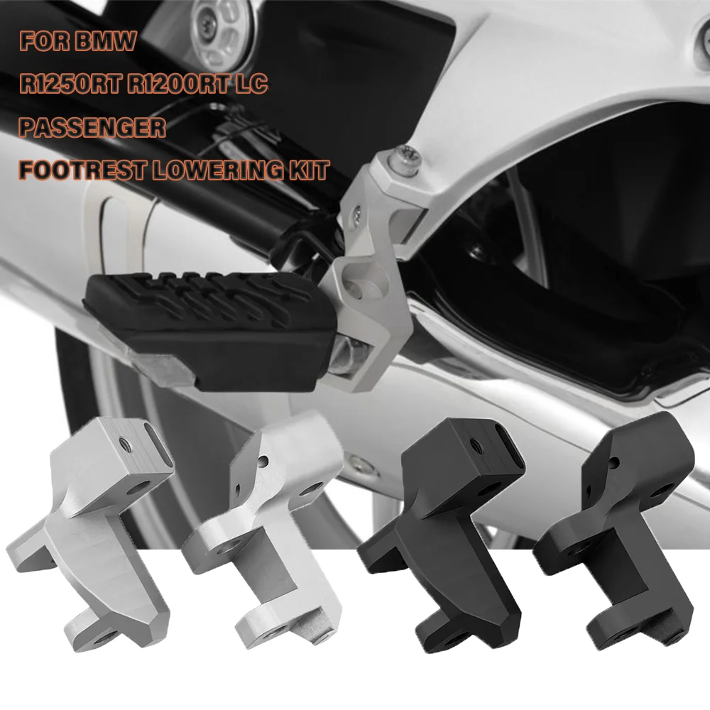 Moto Passenger Footpeg Lowering Kit For BMW R1250RT R1200RT LC 2014- 2021 2020 2022 R 1250 RT Passenger Footrest Relocation Foot