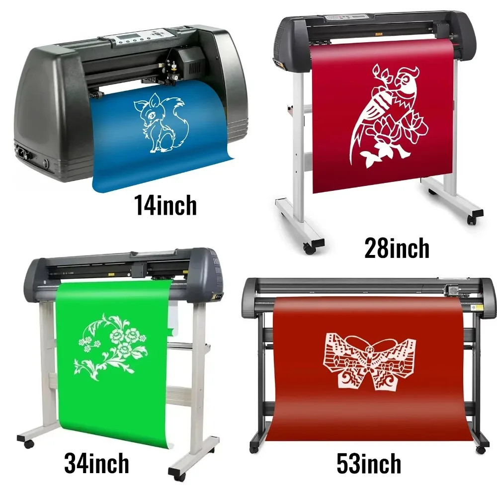 

SIHAO Automatic Contouring Machine 14/28/34/53 Inch USB Driver Vinyl Cutter Plotter for DIY Advertising Printing