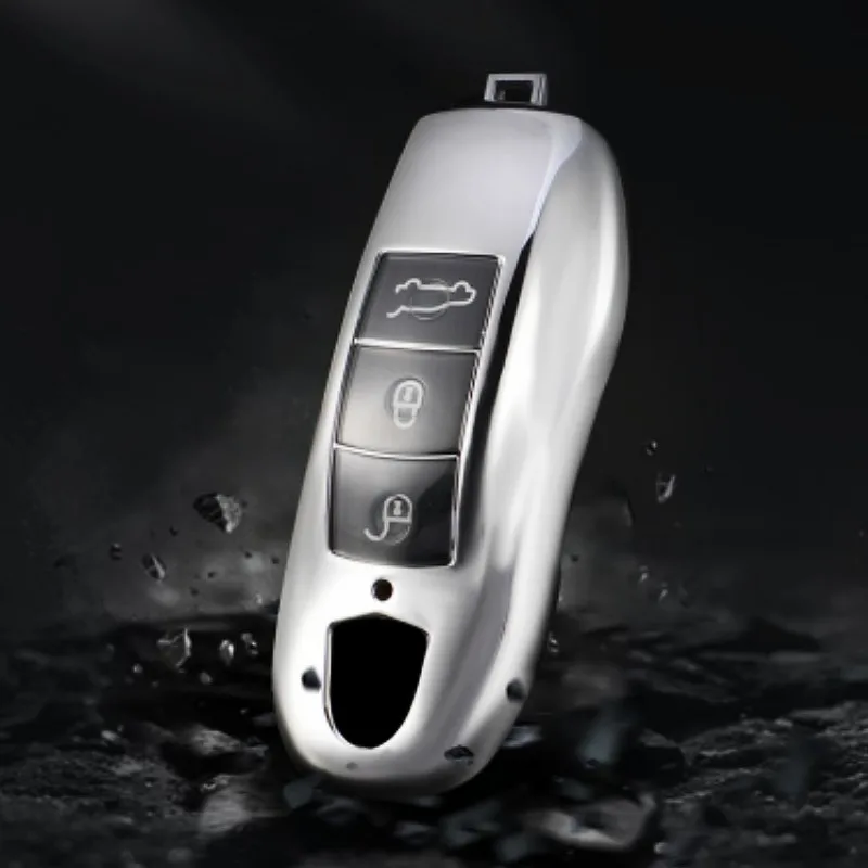 For Porsche Boxster 986 987 981 Cayenne 911 996 Macan Panamera TPU Car Remote Smart Key Case Protective Cover Shell Holder