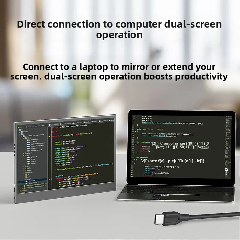 BOE 15.6 Inch Portable Monitor Ultra-Clear 144Hz IPS Panel Display for Gaming Touch Control Built-in Speaker Compatible PS5
