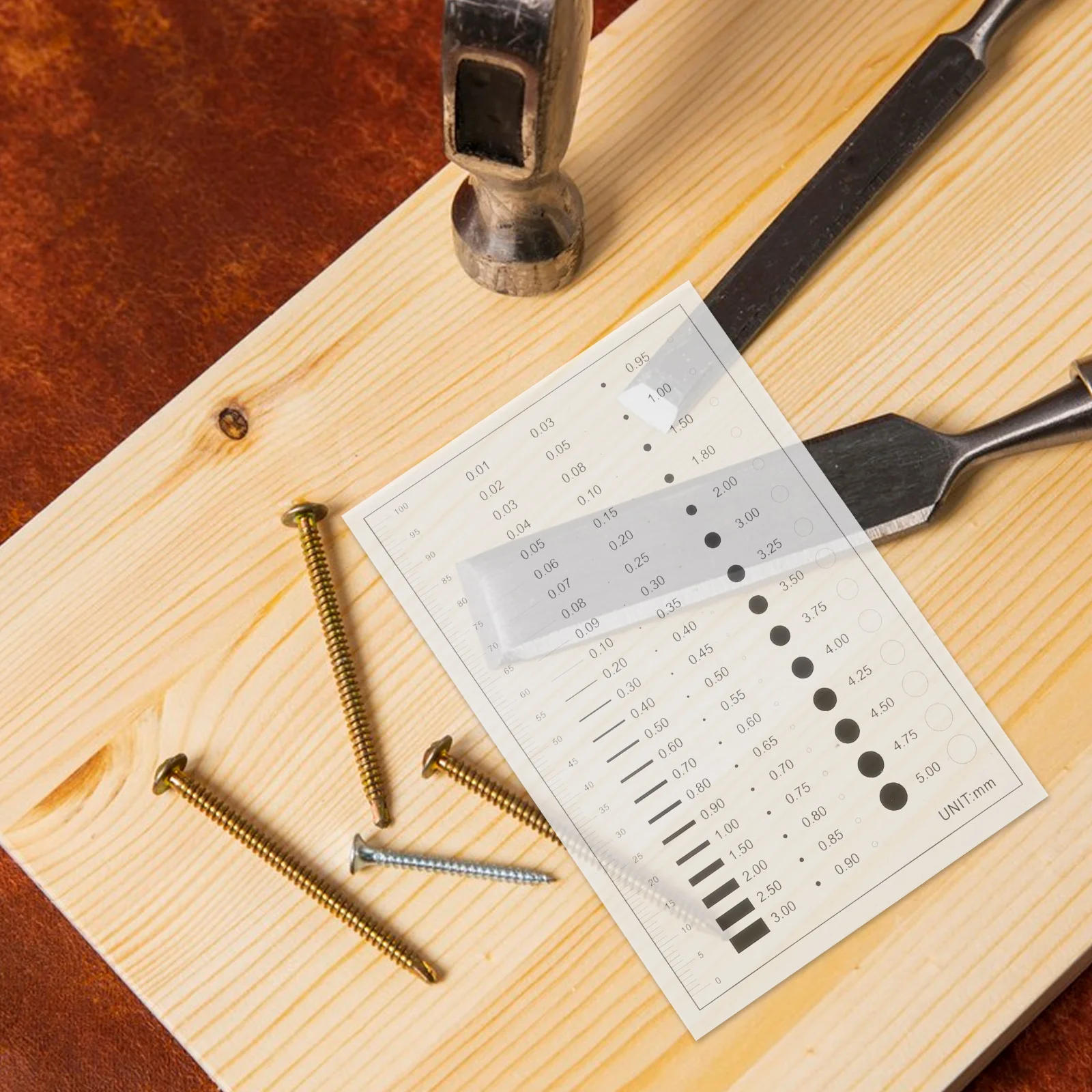 

Flaw Detection Gauge Width Measurement Defect Chart Pet Estimation Portable High Line Scratch Tool Ruler Pocket
