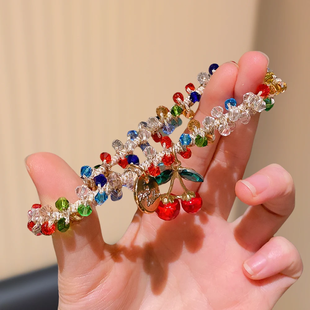 ربطات شعر على شكل كرز متعددة الألوان ثلاثية الأبعاد هدية لطيفة للفتيات تصميم نابض بالحياة مثالية لتصفيف الشعر اليومي وإكسسوارات الموضة