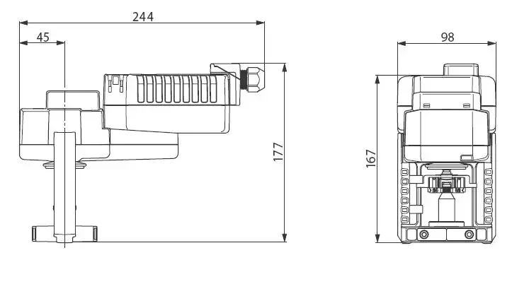 Electric actuator SVK24A-MP-TPC flow control valve switch SVK24A-3-TPC
