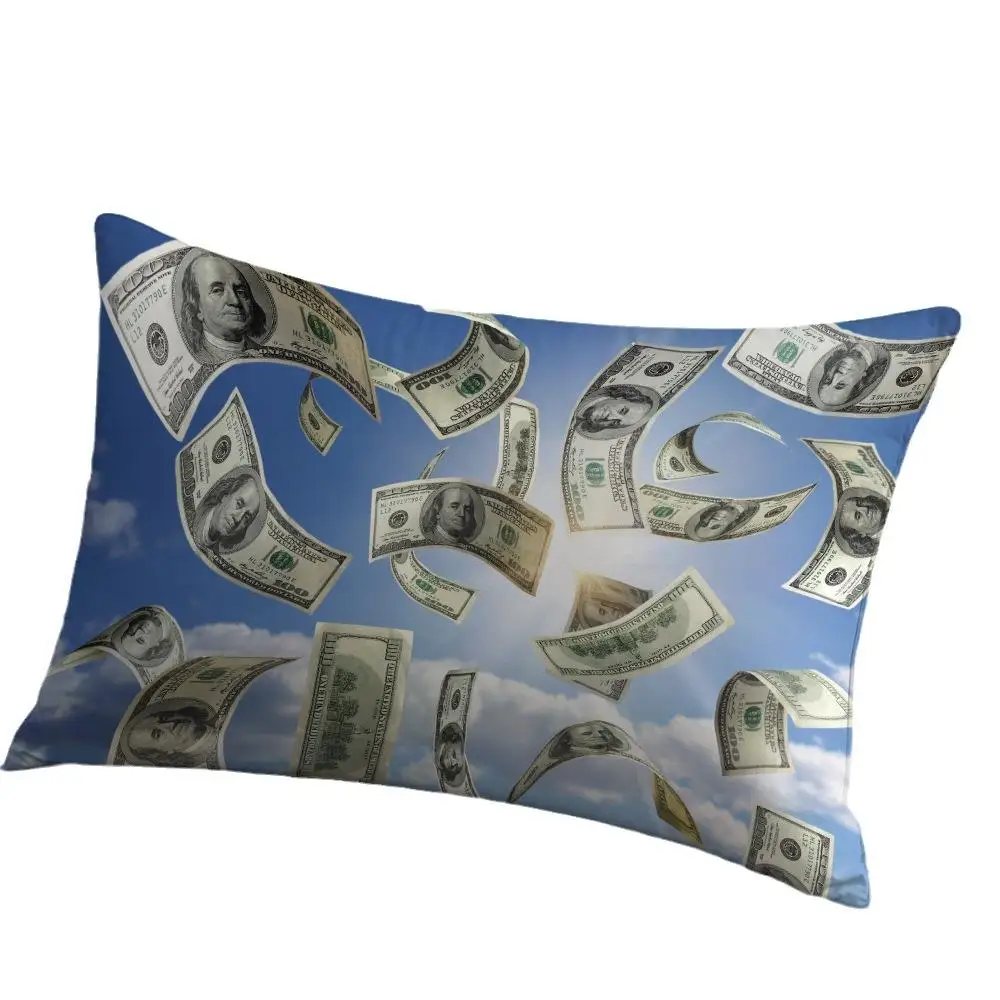 Creative Dollars Pattern Series Pillowcase Classic Single Side USD Style Cushions Cover For Home Sofa Decoration Pillow Case