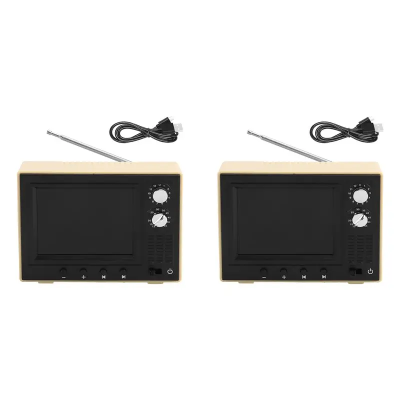 

A63T-2X 1:12 Miniature TV Playable Video Mini Television Model Living Room Home Appliances Decor