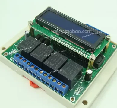 

PTR4 Programmable Time Relay 99-Step Multi-Channel Timer with Solenoid Valve Linkage Control, Industrial Timing Trigger for Auto