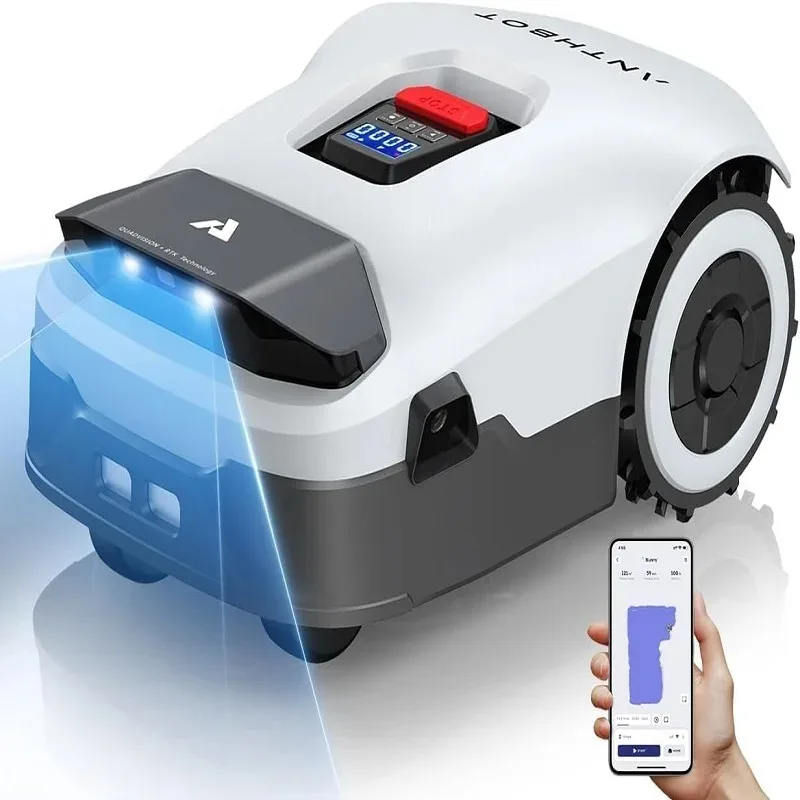 

BRAND NEW Genie600 Robot Lawn Mower - NO Wire, Full Band RTK+4-Eye Vision Robotic Lawnmower for 0.23 Acre, Auto Mapping, Multi-