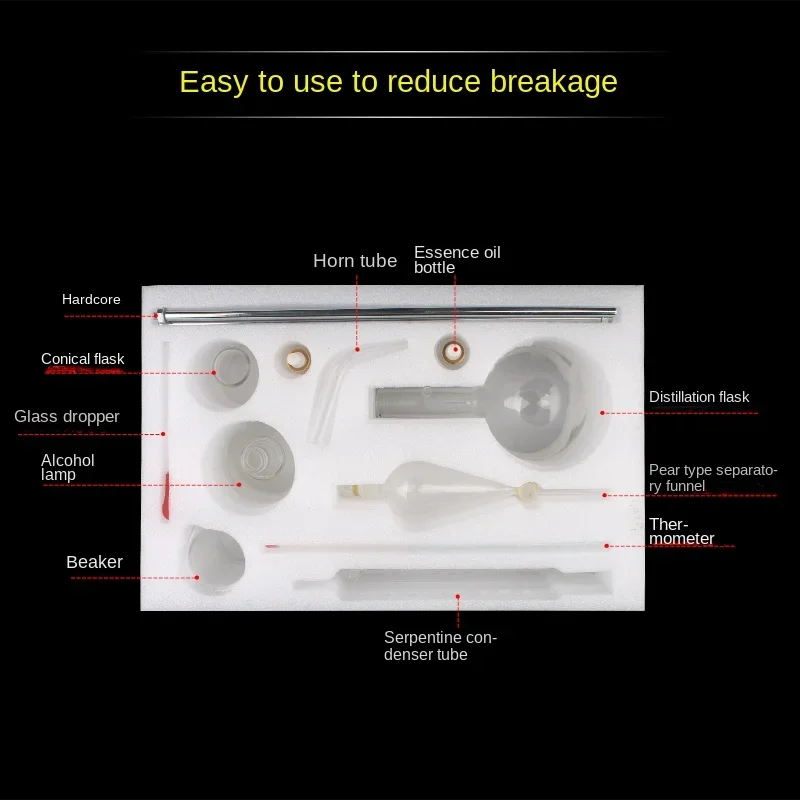 Dispositivo de destilación completo para extracción y purificación de serpentina, tubo condensador, equipo experimental químico, nuevo