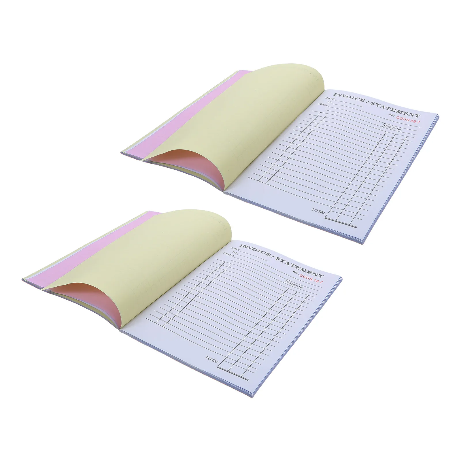 2冊組請負業者用請求書帳票-小規模事業者用発注書-825-x-57インチ-作業指示書-請求書-領収書帳票-60枚