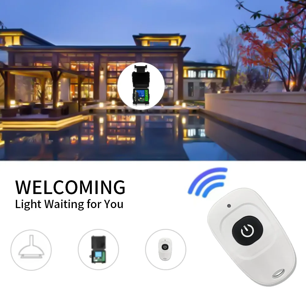 DC12V10A Remote Control Smart Switch Universal RF 433MHz Gate Garage Door Led Lighting
