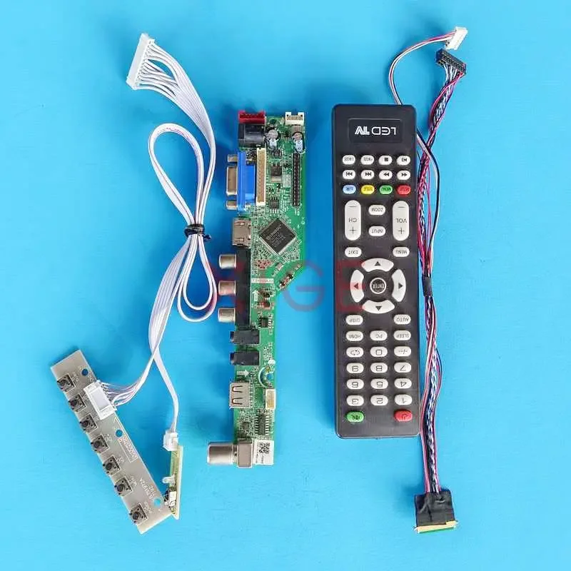 

Плата контроллера драйвера для CLAA101NB01 HT101WSB-101, комплект DIY 10,1 дюйма, экран ноутбука, 40-контактный аналоговый телевизор LVDS, 1024x600 HDMI + VGA + AV + USB