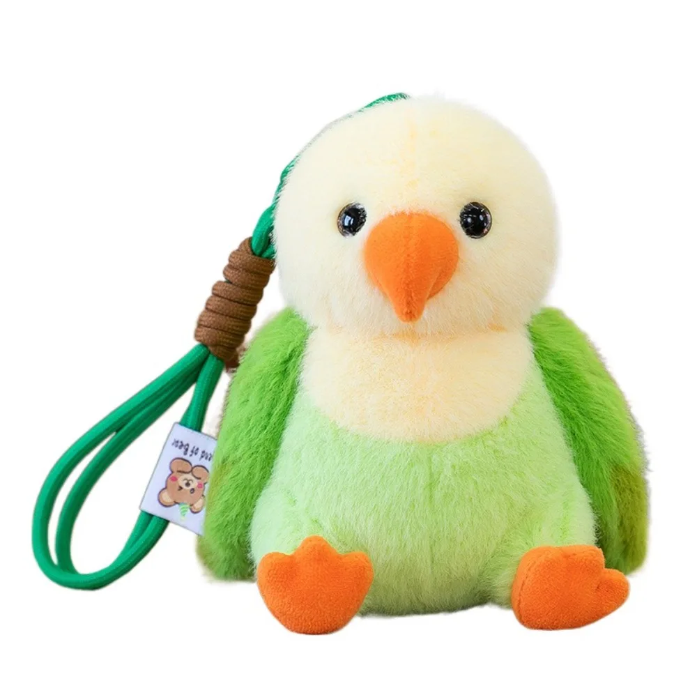 

Cute Animal Bird Plush Keychain Realistic Sparrow Bird Doll Pendant Colorful Simulation Furry Birds Keyrings Boys and Girls