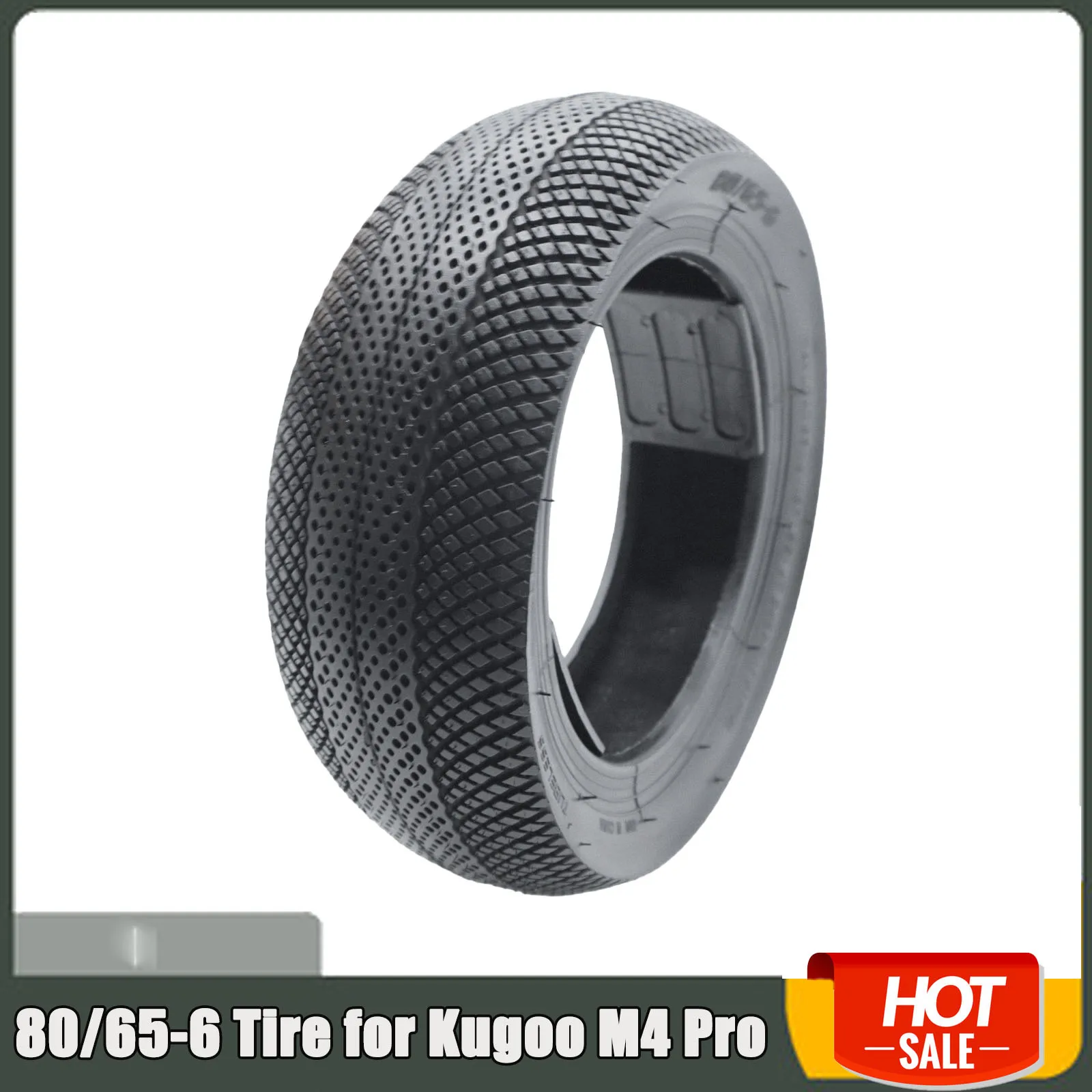 80/65-6 Tire for Kugoo M4 Pro Quick 3 Zero 10x Electric Scooter 10x3.0 Inner Outer Tyre Pneumatic Wheel Replacement Parts