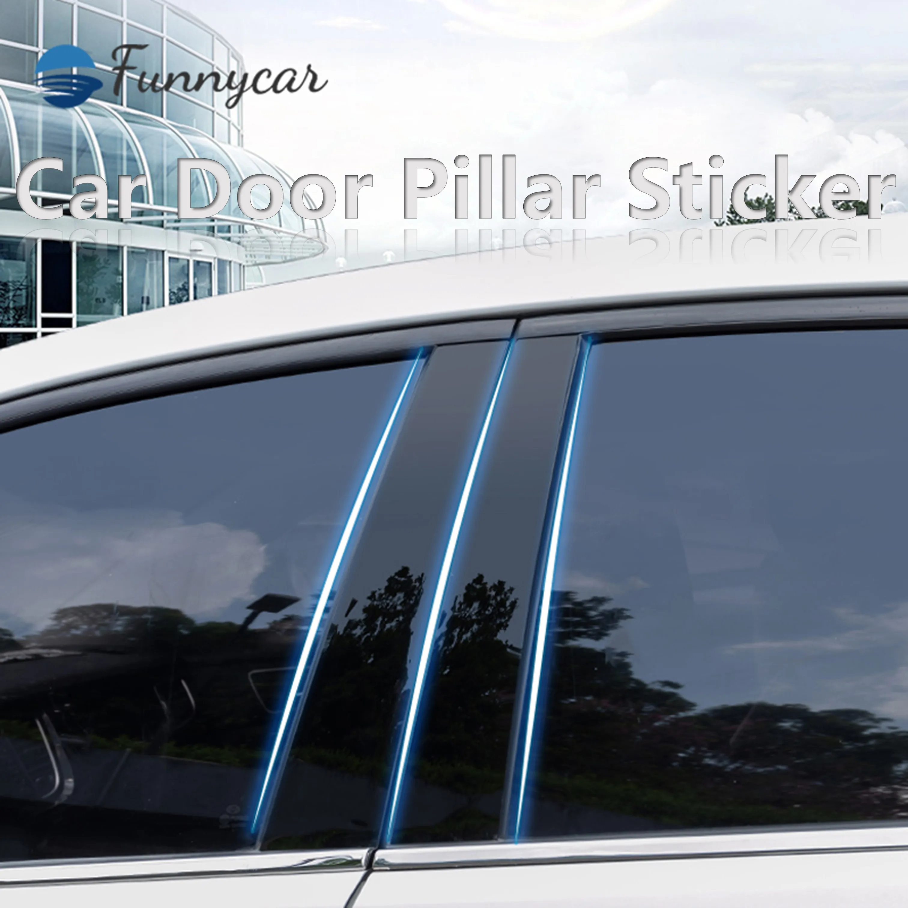 

6/8/10Pcs Car Door Window Column BC Pillar Post Cover Trim PC Sticker Decor For Mazda 3 Axela Sedan 2003-2022