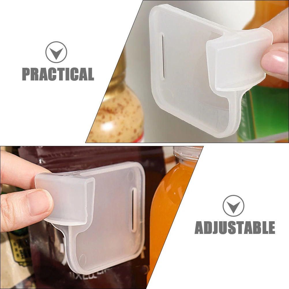 24 Pcs Compartment Partition Fridge Refrigerator Storage Divider White Plastic Container Separator Kitchen Facilities