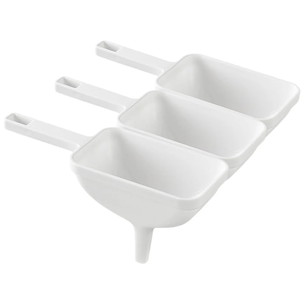 

3Pcs Wide Mouth Funnel Multi-Function Reusable Flask Funnel Household Wine Accessory Daily Use Large Capacity Transfer Tool