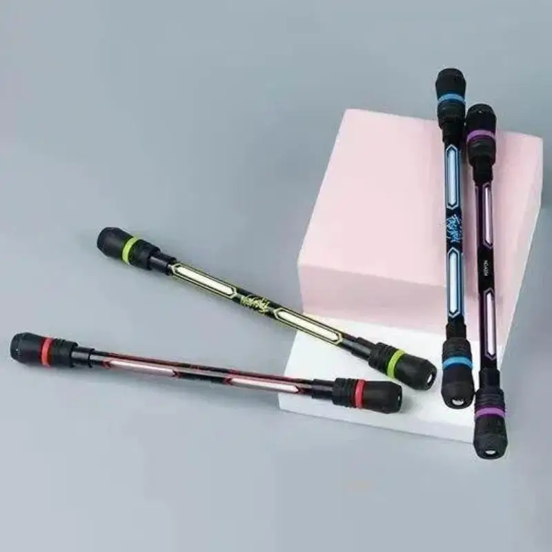 1/2/4Pcs Adult Kids Stress Relieve Rotating Gel Pens Creative Spinning Pen Spinner Toy Anti-slip Hand Spinner Student Stationary