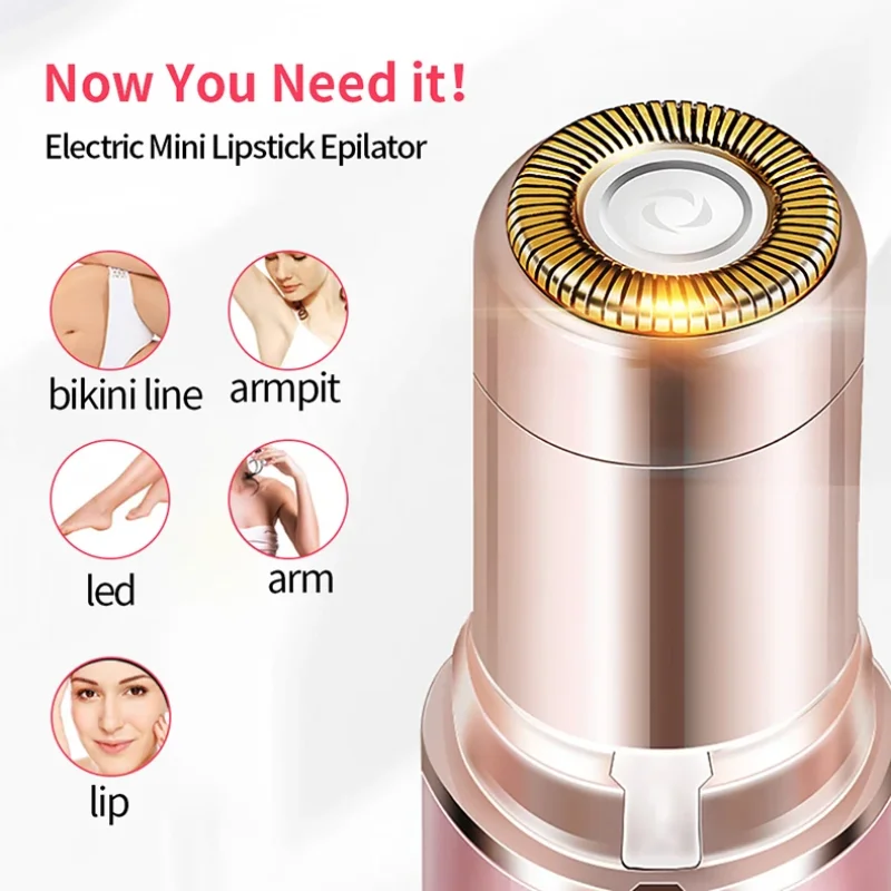 Xiaomi Face Hair Removal Lipstick Shaver Electric Eyebrow Trimmer Portable Women Hair Remover USB Charging Mini Shaver Epilator