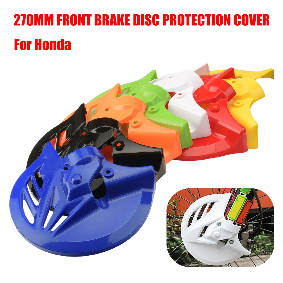 

Motorcycle Brake Disc Protection Cover Plastic Protective Cover For Honda CRF450RX CRF250X CRF450X CRF250R CRF450R CRF250RX Part