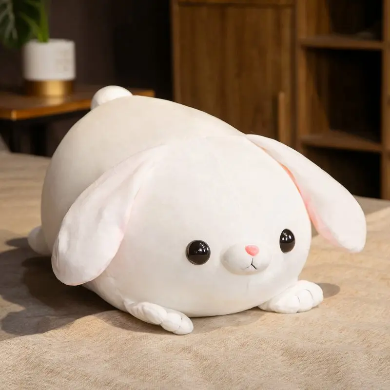 

45cm/55cm Cartoon White Rabbit Plush Toys Cute Baby Appease Toy for Kids Baby Stuffed Animal Toys Soft Sleeping Pillow Cushion