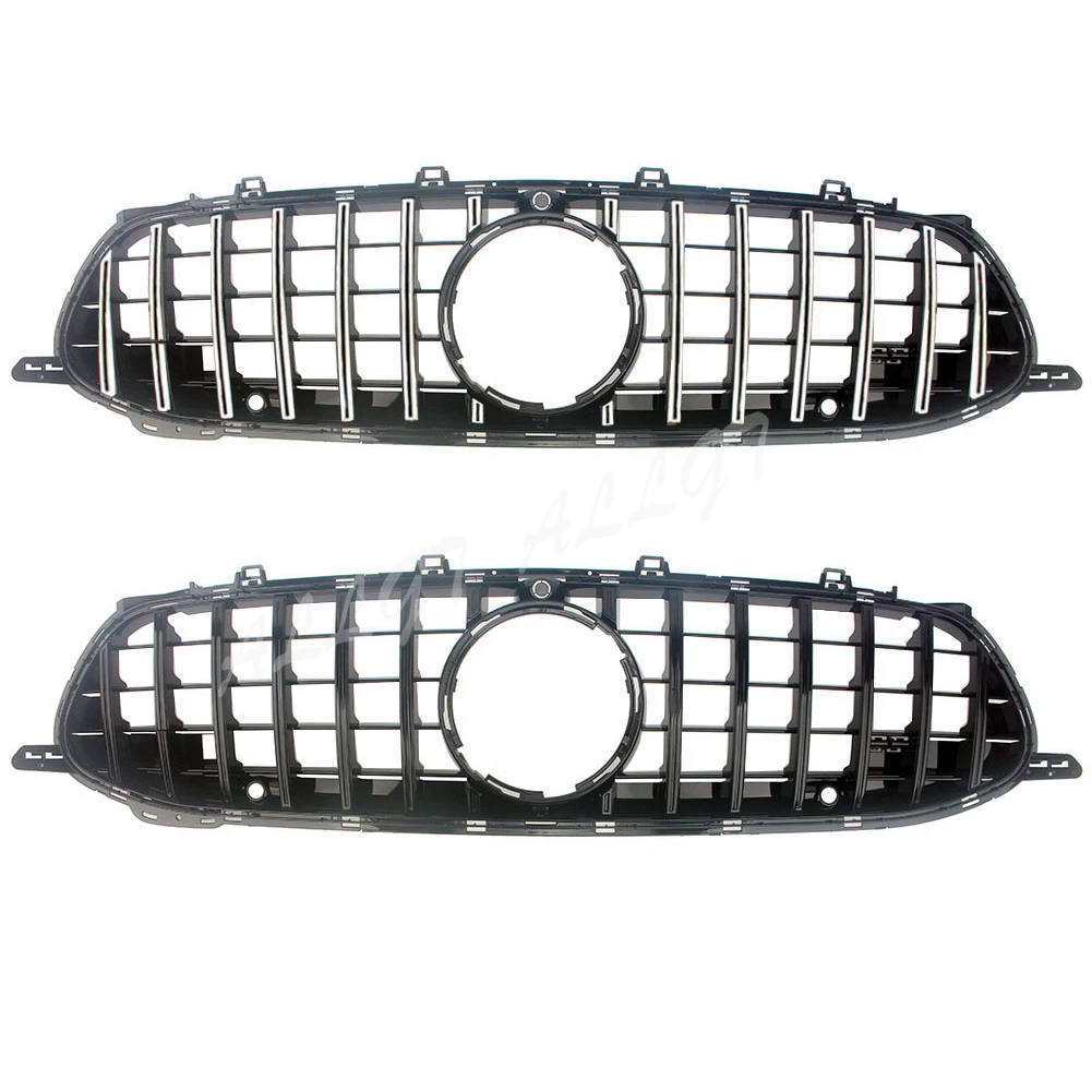 Front Racing Facelift Grill Upper Bumper Grilles For Mercedes-Benz X290 C290 AMG GT 43 GT53 GT63 2018 2019 2020 Four Doors